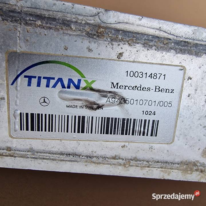 MERCEDES ACTROS MP1 MP2 MP3 INTERCOOLER ciężarowe Bieleń