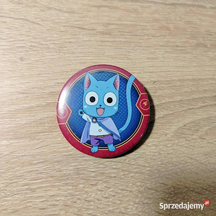Przypinka do ubrań plecaka pin Fairytail Happy podlaskie Suwałki