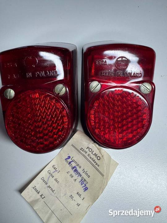 Nowa Prl lampa motorynka komar romet