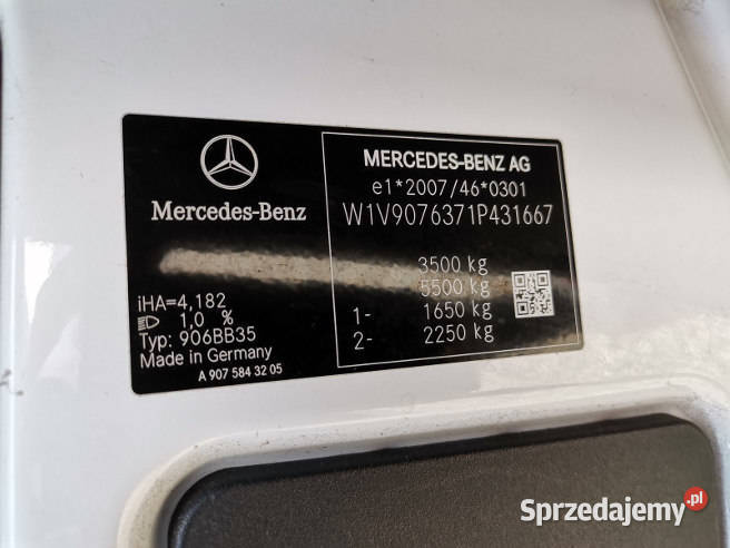 MERCEDESBENZ SPRINTER 315 CDI 2021 195000 ccm 362019km Warszawa