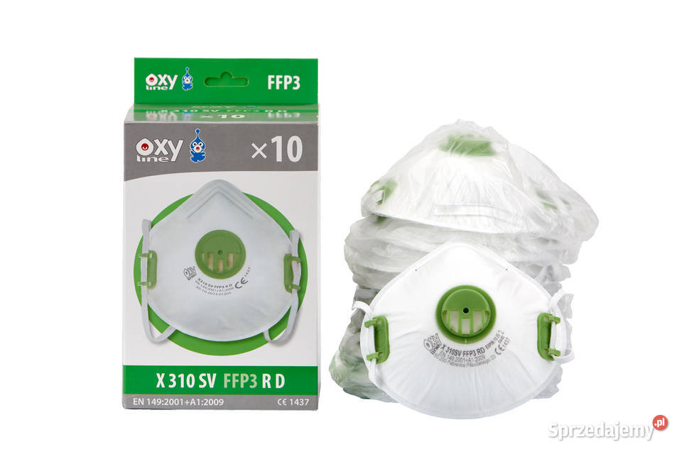 Maska FFP3 OXY Line EN 1492001A1 2009 Lubań sprzedam