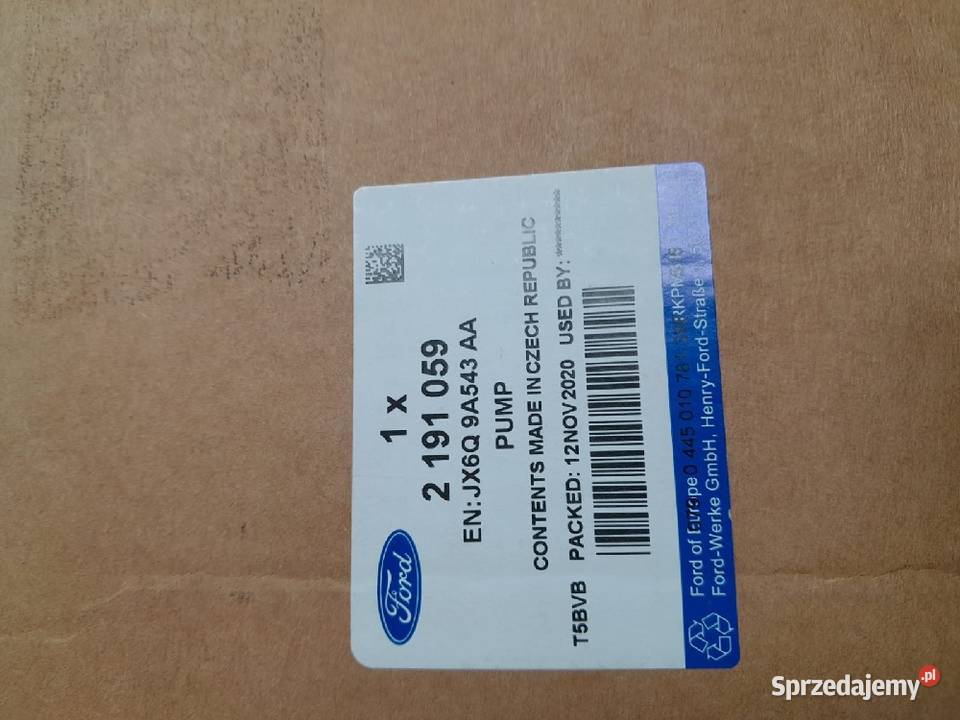Pompa Paliwa Ford 2191059 JX6Q9A543AA 0445010781 Radom