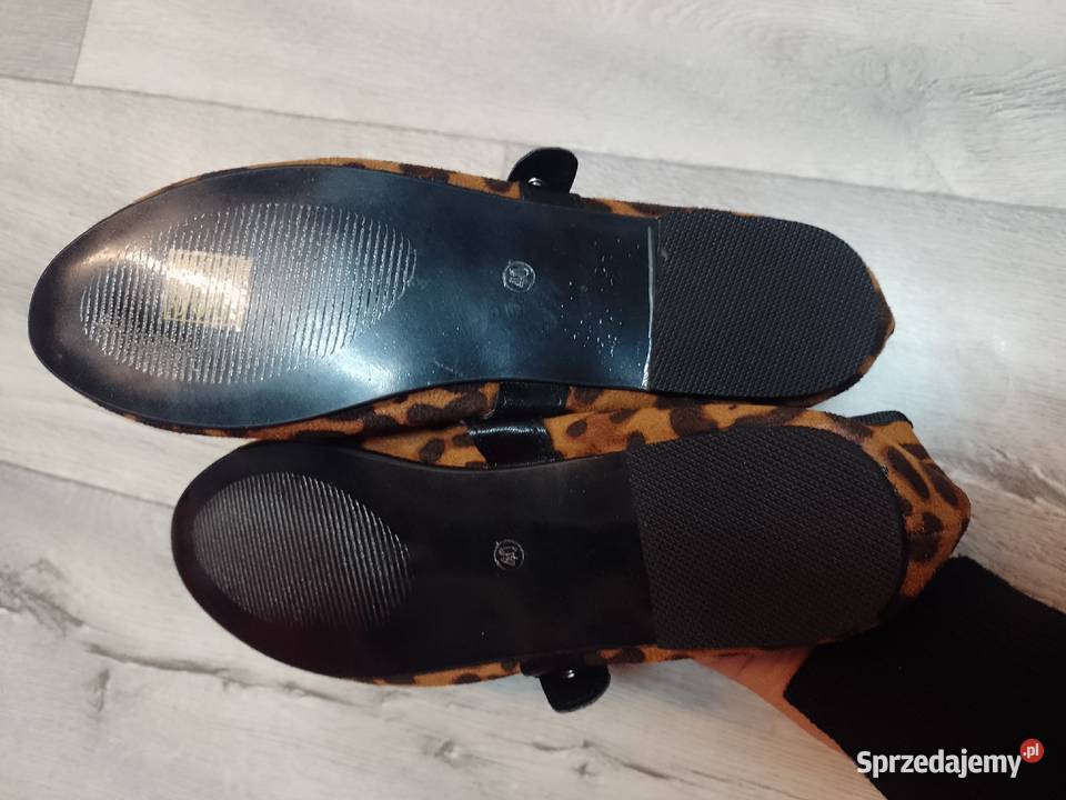 40 Ekskluzywne Panterkowe baleriny wieczorowe z tkanina Kraków