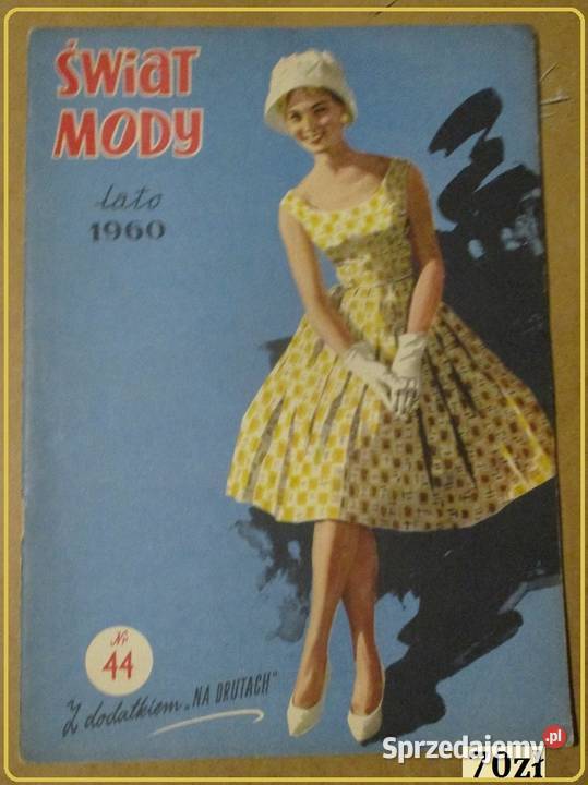 Magazyn modowy Świat Mody Lato 1960 katalogmoda Łódź