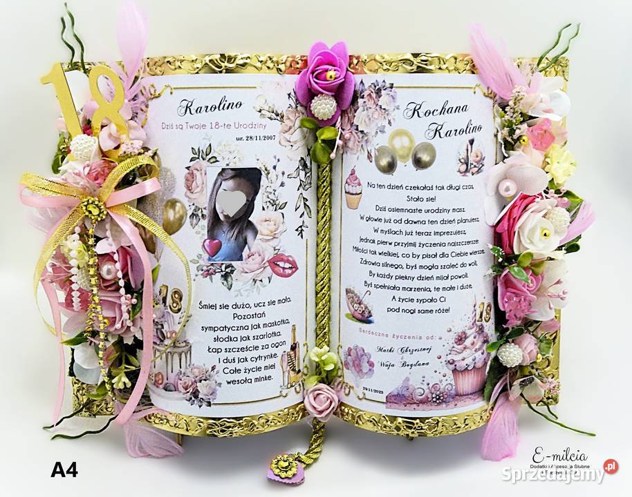 Spersonalizowana Księga Pamiątka A4 prezent Dom i Ogród Zielona Góra