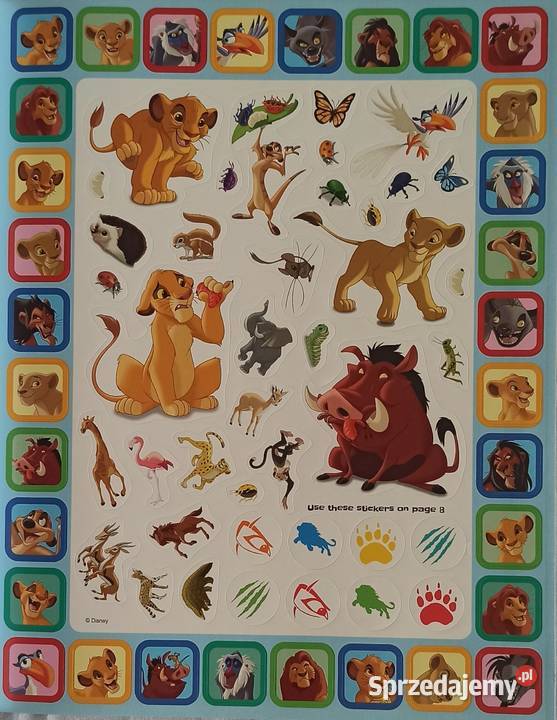 Naklejki Nalepki Król Lew 248 Naklejek Zadania Pozostałe Mogilany