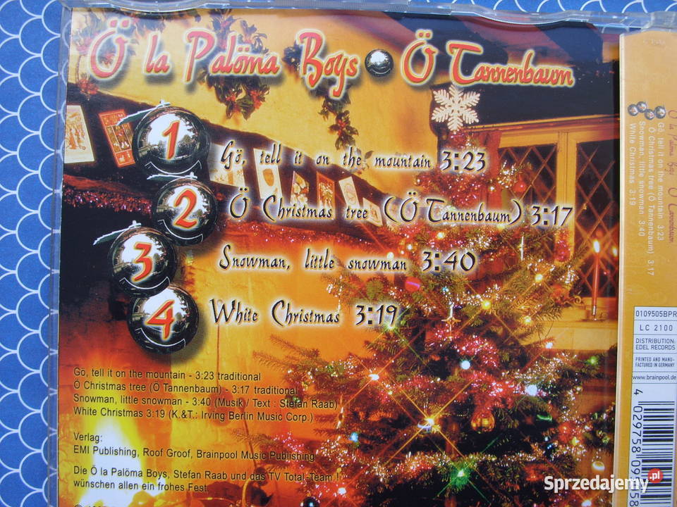 Singiel CD O LA PALOMA BOYSO TANNENBAWN 1994 Wołów sprzedam