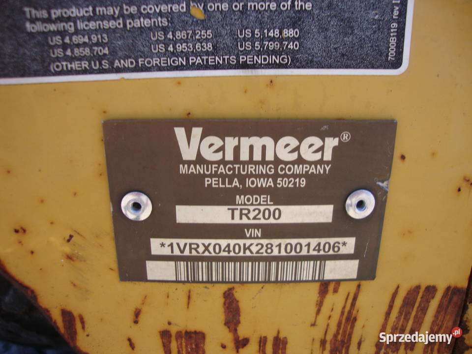 Vermeer RT 200 koparka łańcuchowa mazowieckie Czaplinek