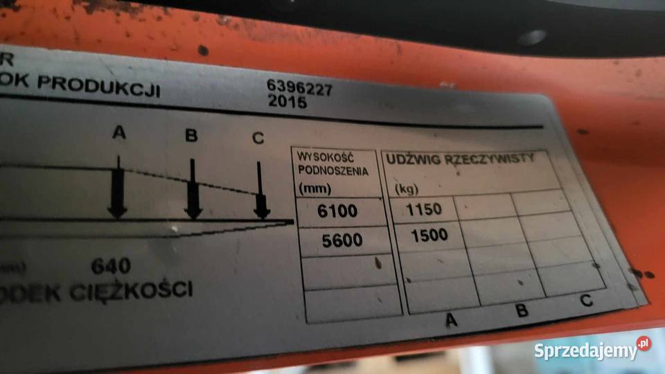 BT VRE150 Wysoki skład do wąskich korytarzy Godziesze Małe