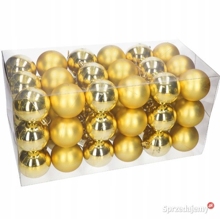 BOMBKI CHOINKOWE 6 54 BOMBKA ZESTAW ZŁOTE Suchy Las sprzedam