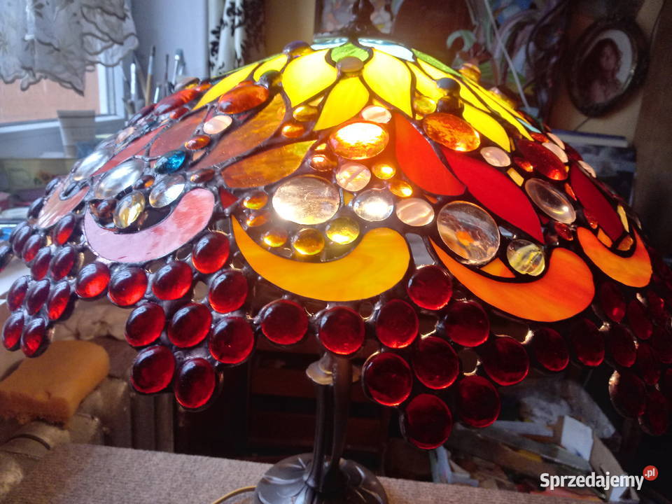 Lampa witrażowa stołowa Czechowice-Dziedzice