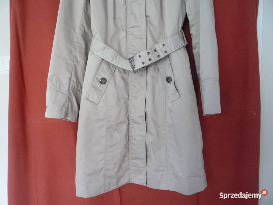 Reserved 3638 Beżowy płaszcz przejściowy lekko Szczecin