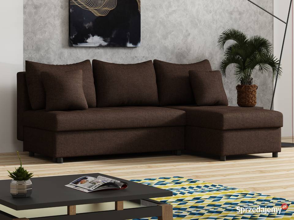 Narożnik z funkcją spania Nowoczesna kanapa