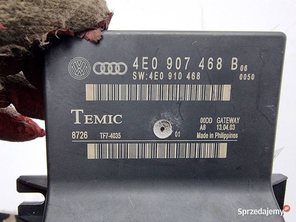 MODUŁ AUDI A8 D3 4E0907468B Lipno