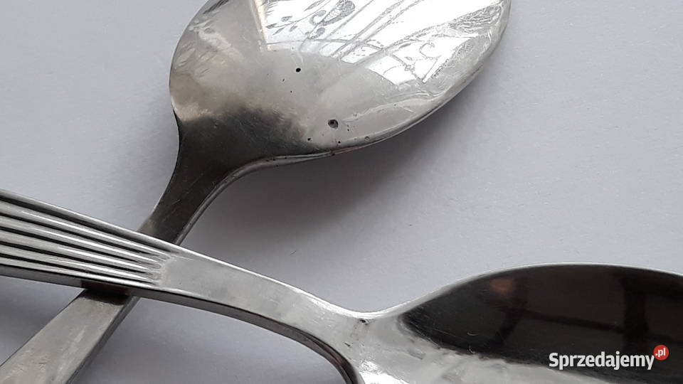 Łyżeczki do herbaty 2 PASECZKI PASKI Gerlach PRL Dąbrowa Górnicza