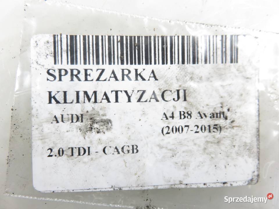 KOMPRESOR KLIMATYZACJI AUDI A4 B8 20 TDI