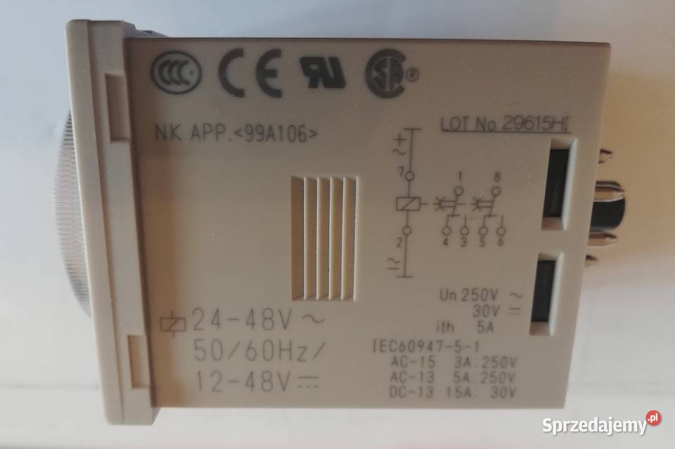 H3CRF8N Przekaźnik czasowy podwójny 8pin H3CRF8N Dąbrowa Górnicza sprzedam