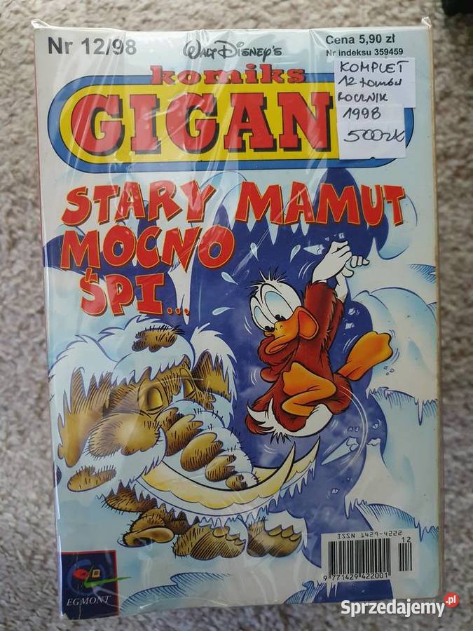 Komiks Gigant rocznik 1998 komplet 12 tomów pomorskie Gdynia