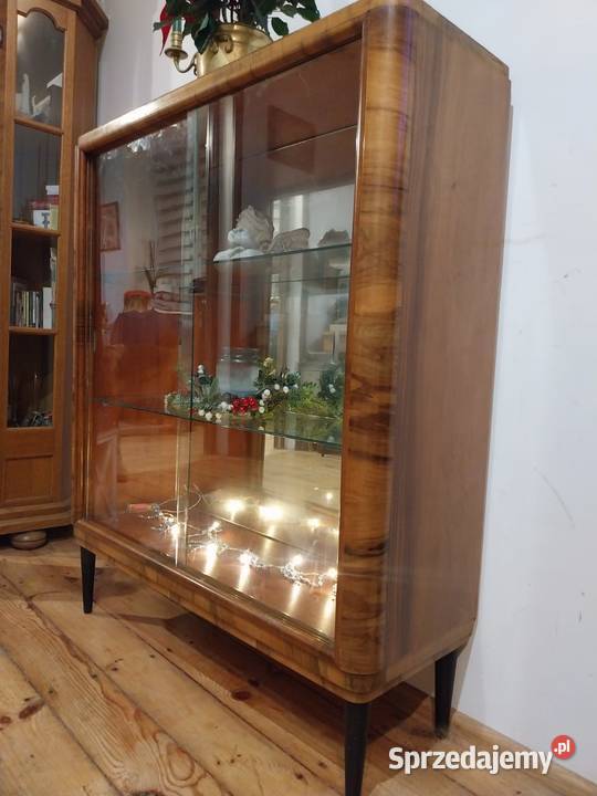 Witryna retro lata 50te serwantka gablota prl Gdańsk