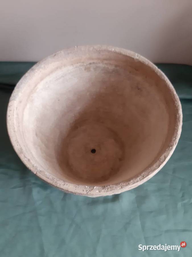 Donica doniczka stara ceramiczna gliniana fi 23 Głuchołazy