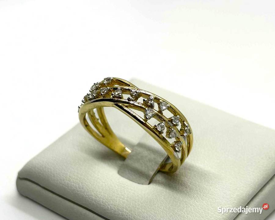 Nowy Złoty Pierścionek pr 585 398g R23 złoto Pierścionki Elbląg