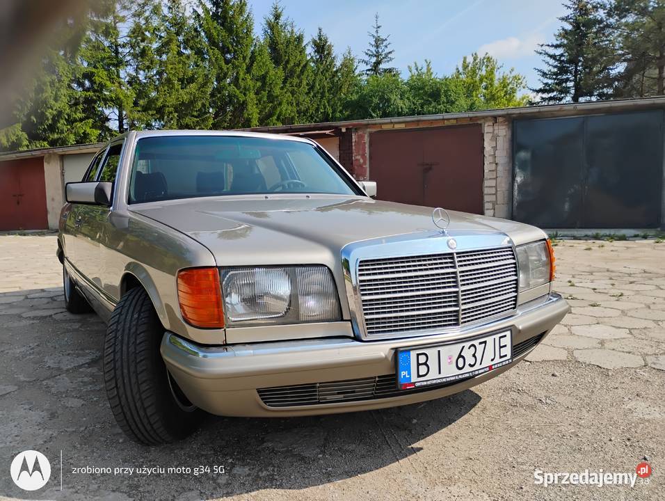 Mercedes klasa S W126 300se benzyna automat 1986 Białystok sprzedam