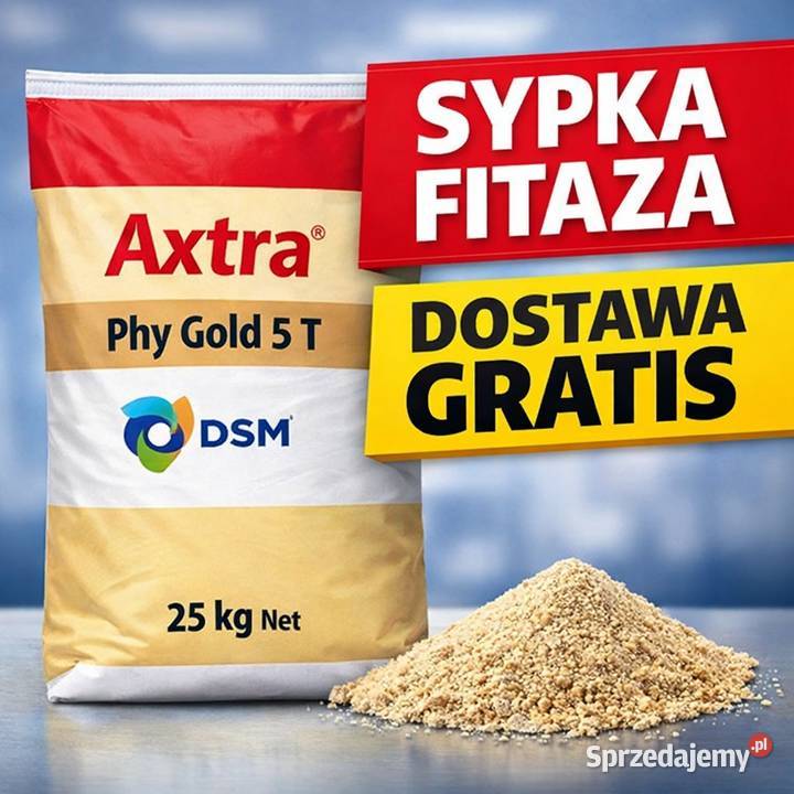Axtra Phy Gold 5 T 25 sypka fitaza dostawa DRÓB warmińsko-mazurskie Olsztyn