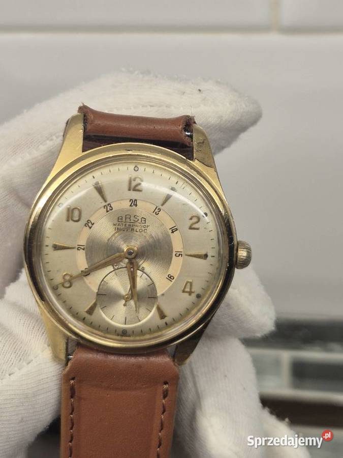 Szwajcarski zegarek Arsa 1950r Chorzów