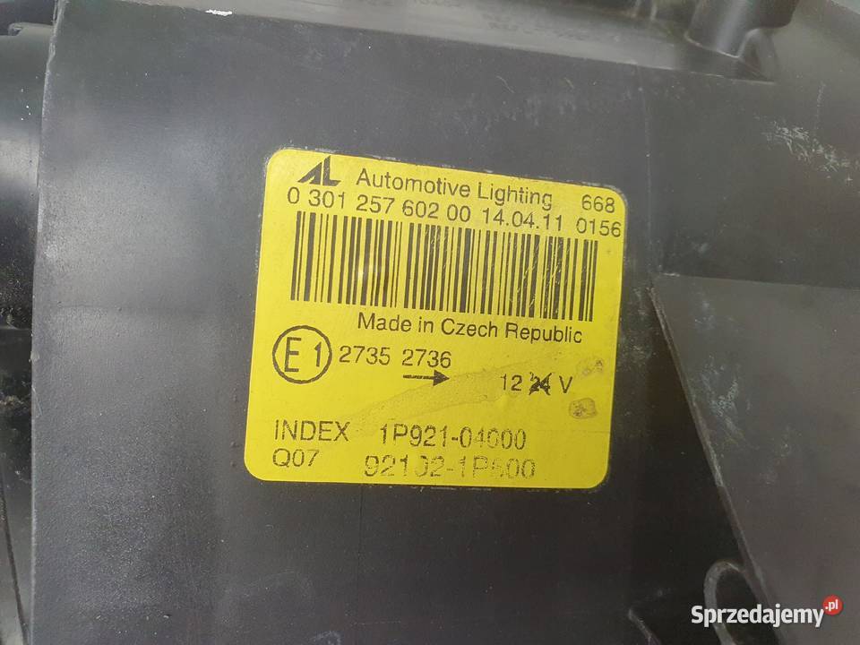 LAMPA PRAWA Kia Venga PRZEDNIA prawy przód osobowe lubelskie Chełm