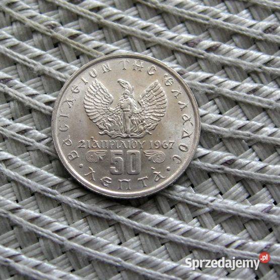 Grecja 50 Lepta 1973r Konstantyn II wielkopolskie Kalisz