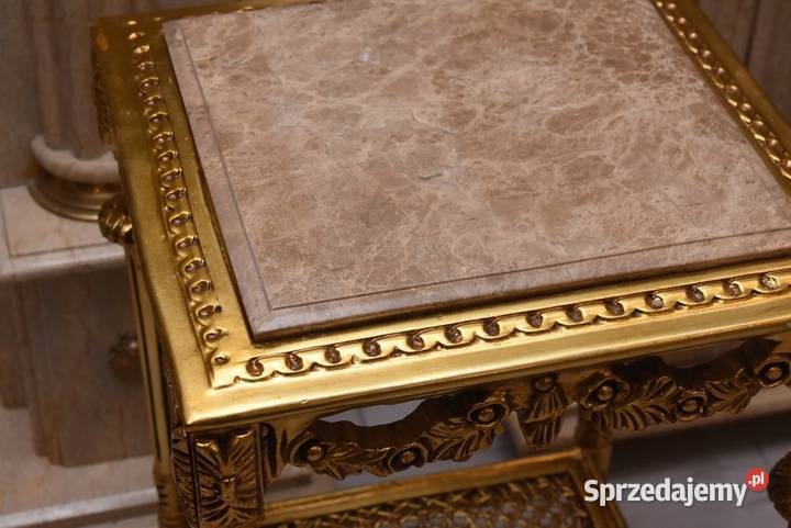 Stolik Stół z Marmurowym Blatem Stół Kwietnik sprzedam