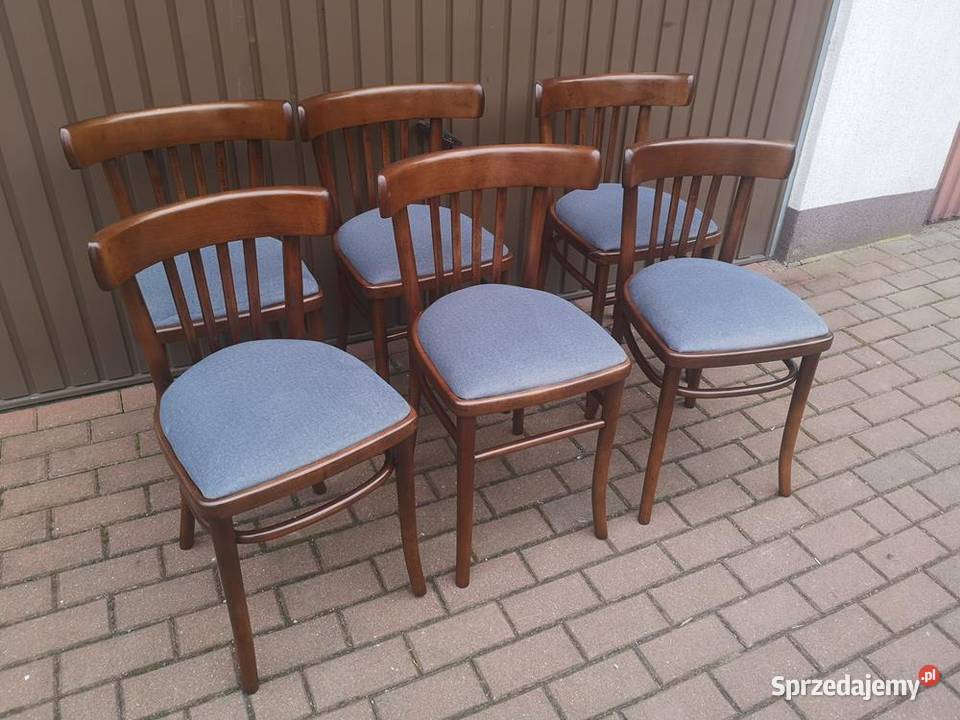 Krzesła PRL Stare Antyk Komplet 6 Sztuk sprzedam