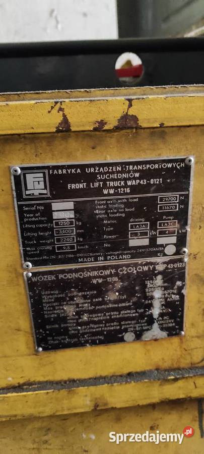 Sprzedam wózek widłowy Suchedniów we 1206 Grójec