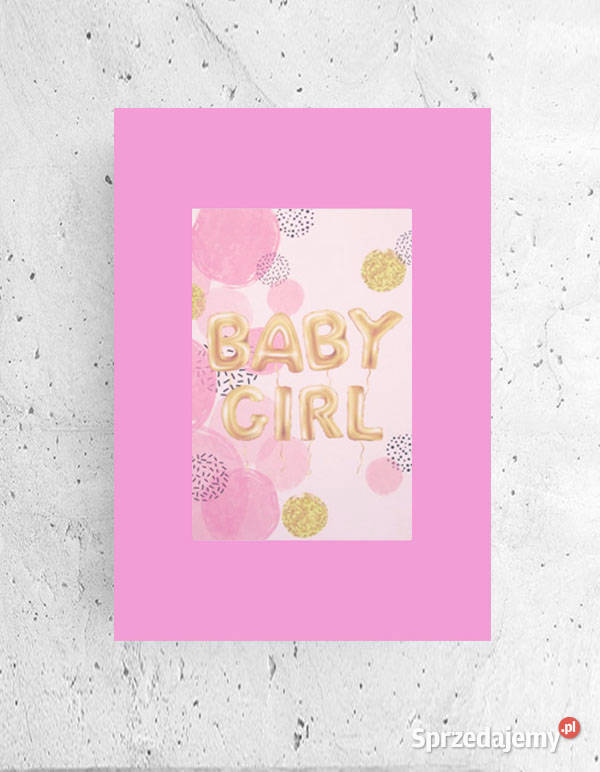 rózowy plakat do pokoju dziewczynki baby girl kujawsko-pomorskie Bydgoszcz