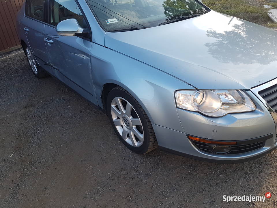 VW PASSAT B6 20 TDI 140 2006 SEDAN USZKODZONY podgrzewane fotele wielkopolskie Turek