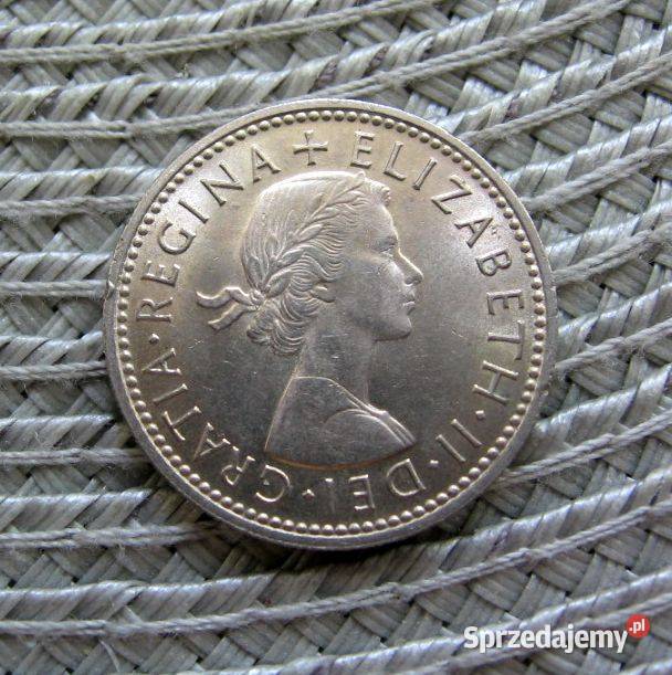Wielka Brytania 1 Szyling 1963r Herb Anglii Numizmatyka wielkopolskie Kalisz sprzedam