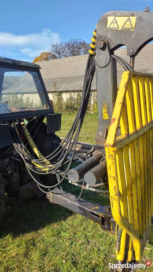 Przyczepa leśna KALLEFAL Ciągnik URSUS 902 Radoszewnica