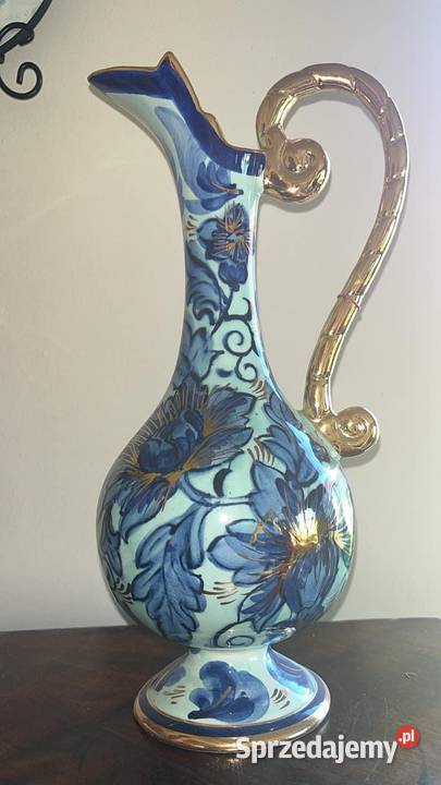 Amfora z ptakiem Wazon Vintage Hubert Bequet Gdańsk