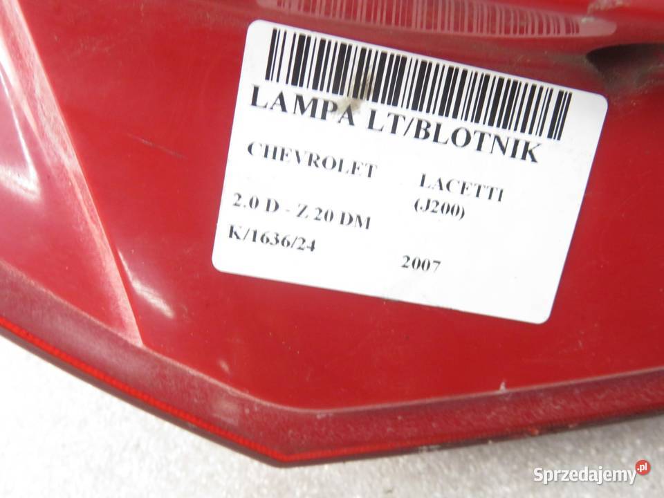 LAMPA LEWA TYLNA CHEVROLET LACETTI J200 KOMBI