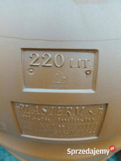 Beczka Plastikowa 220L z Zakręcanym Wiekiem Pleszew