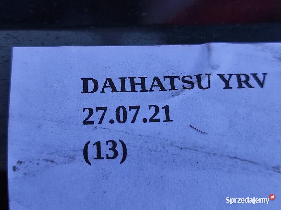 LISTWA PROGOWA PRÓG PRAWY DAIHATSU YRV 13 Nowy Tomyśl