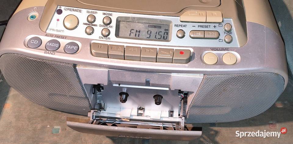 RADIOODTWARZACZ CD MP3 KASETY SONY CFDS03CP Tyczyn sprzedam