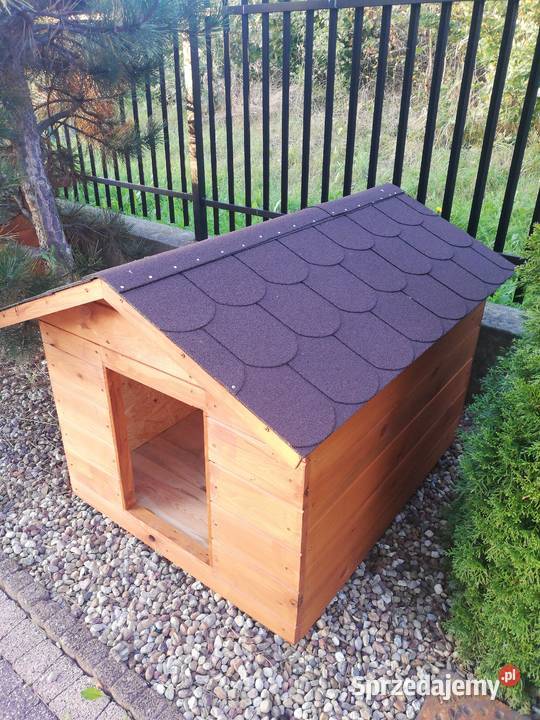 Drewniana ocieplana solidna buda psa legowisko Starachowice
