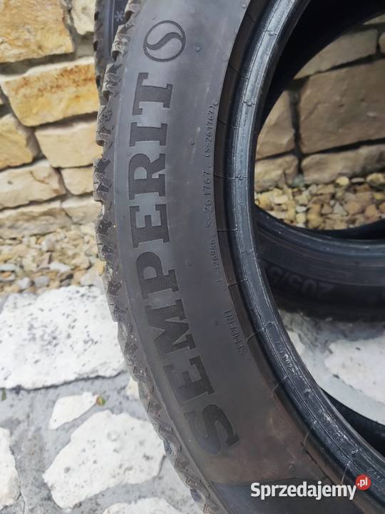2 zimowe opony używane 486mm Semperit 205 55 R17 małopolskie Kraków