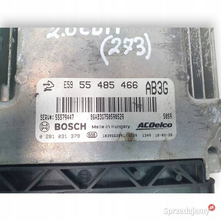 STEROWNIK SILNIKA Opel Insignia A 20 CDTI AB3G Chełm