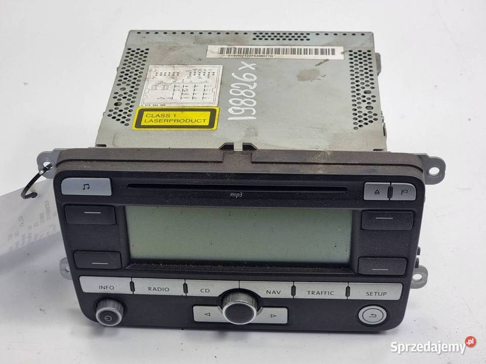 RADIO VOLKSWAGEN TOURAN 1K0035191D osobowe Motoryzacja