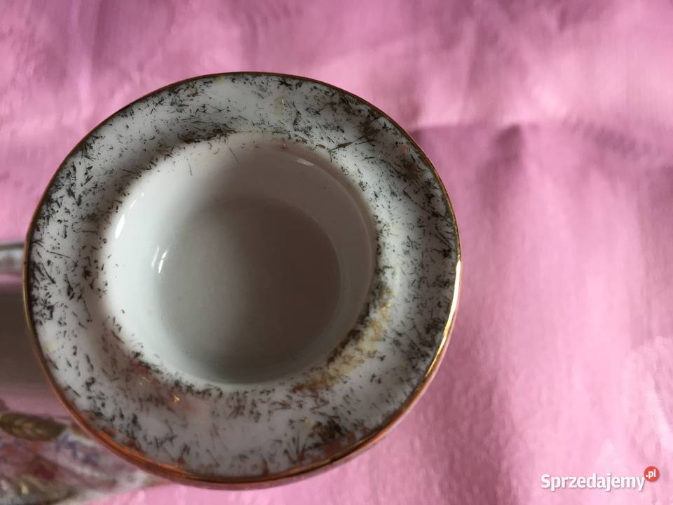 Świecznik porcelanowy Chodzież z różyczkami Warszawa