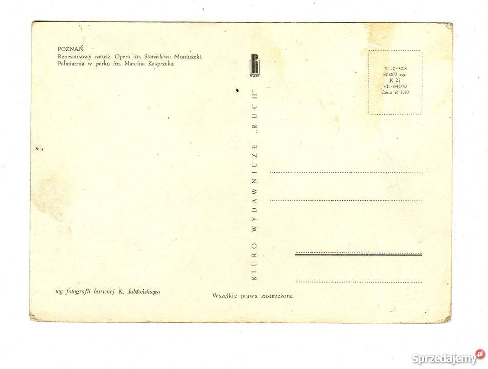 POZNAŃ POCZTÓWKA WIELOWIDOKOWA świętokrzyskie Krynki sprzedam