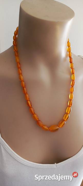 Naszyjnik bursztyn bałtycki oliwki vintage Białystok