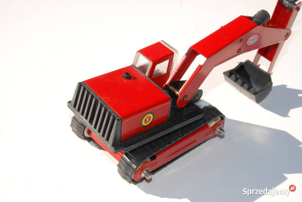 Stara zabawka koparka ładowarka metalowy MIR śląskie Cieszyn